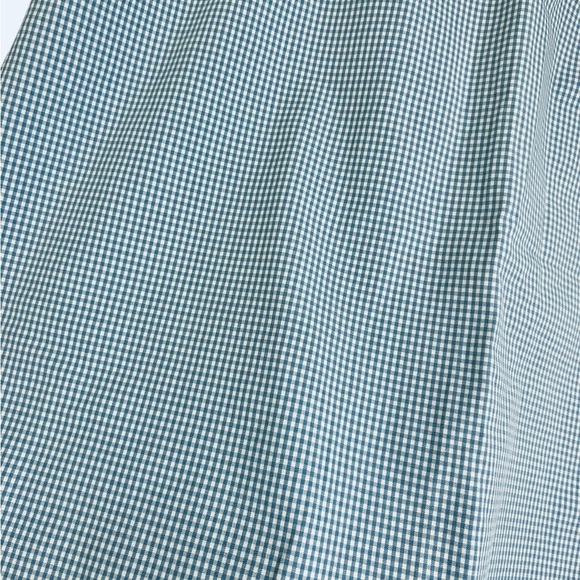 Christopher & Banks Gingham Blue and White Skirt Button Accents Womens Sz 14 - Picture 6 of 10